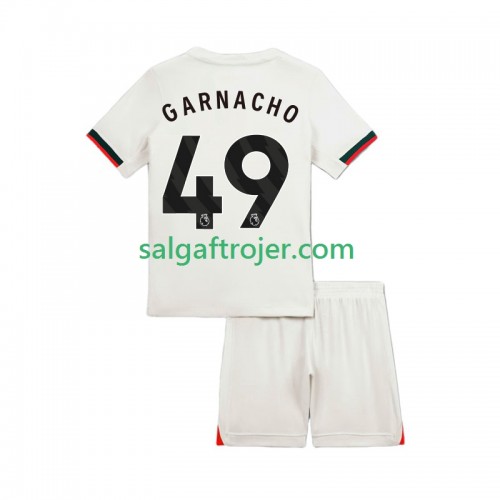 Chelsea Alejandro Garnacho 49 Fodboldtrøjer Børn Udebanesæt 2025/26 Kort ærmer Chelsea Alejandro Garnacho 49 Fodboldtrøjer Børn Udebanesæt 2025/26 Kort ærmer